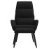 Sillón de relax con taburete de tela y cuero sintético