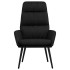 Sillón de relax con taburete de tela y cuero sintético