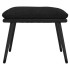 Sillón de relax con taburete de tela y cuero sintético