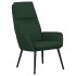 Sillón de relax con reposapiés tela verde