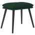 Sillón de relax con reposapiés tela verde