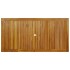 Juego de comedor de jardín 7 piezas madera maciza de