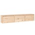 Mueble de TV 3 piezas madera maciza de