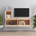 Muebles para TV 3 piezas madera maciza de