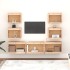 Muebles para TV 7 piezas madera maciza de