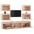 Muebles para TV 7 piezas madera maciza de