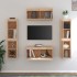 Muebles para TV 6 piezas madera maciza de