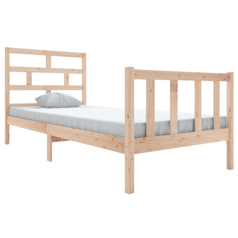 Estructura de cama madera maciza de pino 100x200