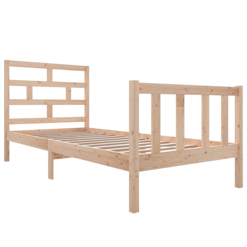 Estructura de cama madera maciza de pino 100x200