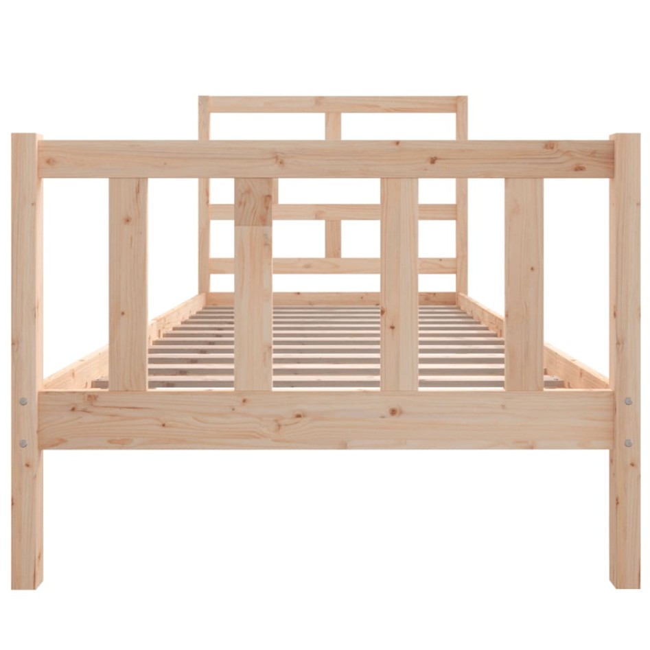 Estructura de cama madera maciza de pino 100x200