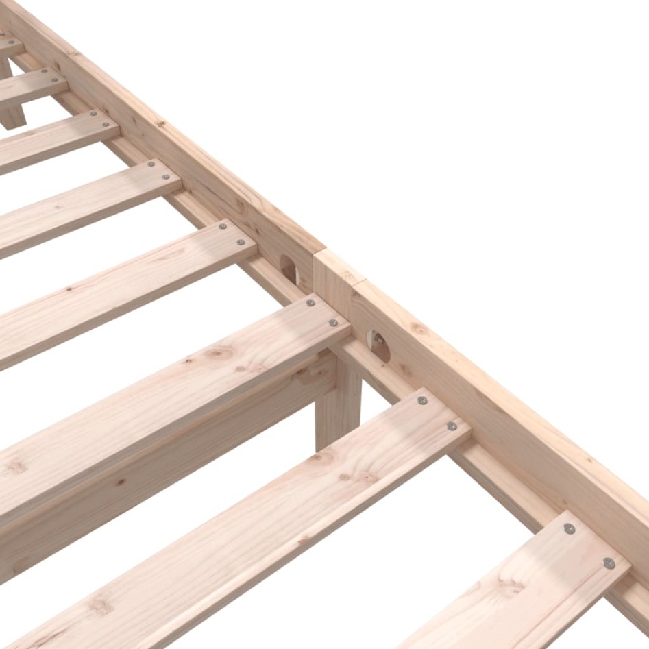 Estructura de cama madera maciza de pino 100x200