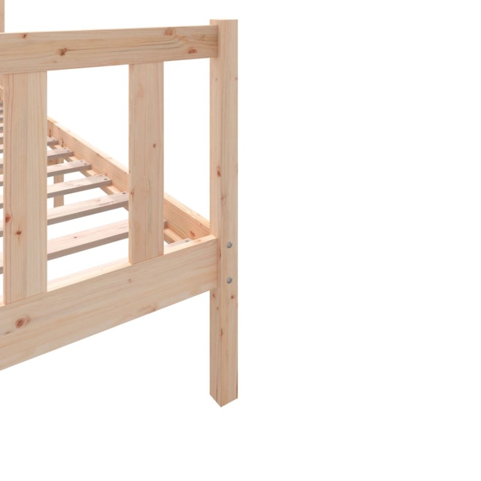 Estructura de cama madera maciza de pino 100x200