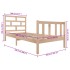 Estructura de cama madera maciza de pino 100x200