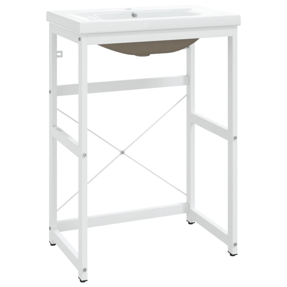 Estructura de baño con lavabo incorporado hierro