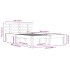 Estructura de cama de madera maciza 160x200