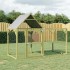 Gallinero madera maciza de pino impregnada 200x100x150