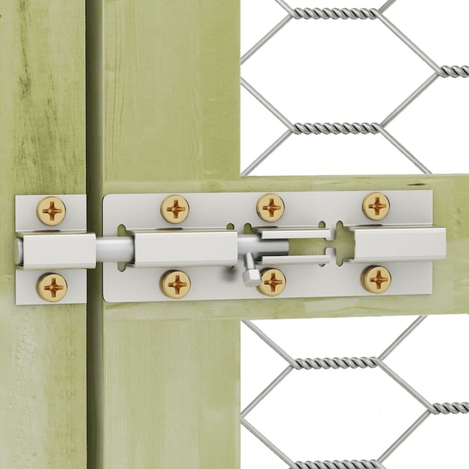 Gallinero madera maciza de pino impregnada 200x100x150