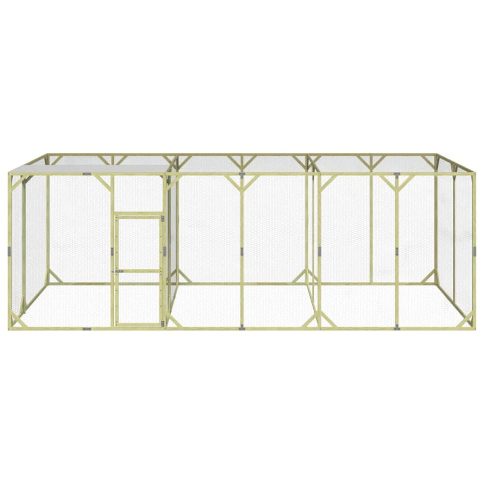 Gallinero madera maciza de pino impregnada 600x300x200