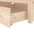 Estructura de cama individual con cajones 75x190