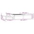 Estructura de cama con cajones doble 135x190