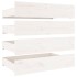Estructura de cama con cajones blanco 200x200
