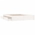 Estructura de cama con cajones blanco 140x200