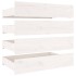 Estructura de cama con cajones blanco 180x200