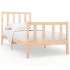 Estructura de cama sin colchón madera maciza de pino 100x200