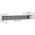 Gallinero de acero galvanizado gris 800x91x100