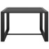 Set muebles de jardín 5 pzas y cojines aluminio gris