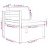 Set muebles de jardín 5 pzas y cojines aluminio gris