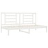 Sofá cama sin colchón madera maciza de pino blanco 80x200