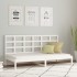Sofá cama sin colchón madera maciza de pino blanco 80x200