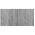 Set de muebles para TV 4 pzas madera contrachapada gris