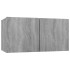 Set de muebles para TV 5 pzas madera contrachapada gris