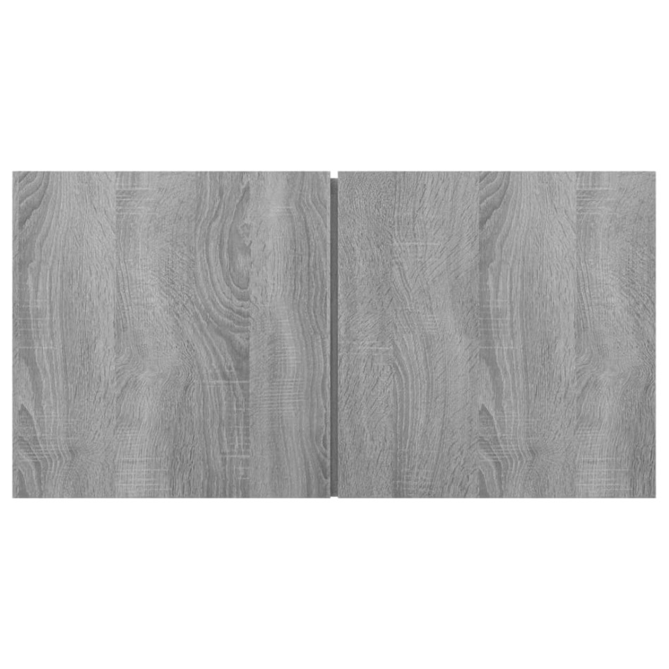 Set de muebles para TV 5 pzas madera contrachapada gris