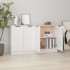 Aparadores 2 uds madera contrachapada blanco brillo 60x30x70