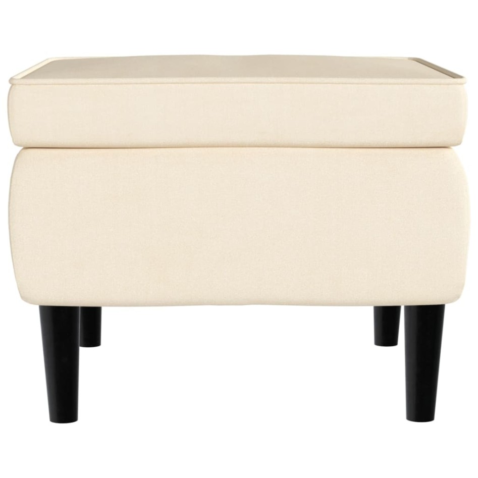 Sillón orejero y taburete de terciopelo