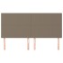Cabeceros 4 unidades de tela gris taupe 100x5x78/88