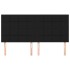 Cabeceros 4 unidades de tela negro 80x5x78/88