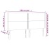 Cabeceros 4 unidades de terciopelo rosa 80x5x78/88