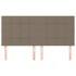 Cabeceros 4 unidades tela gris taupe 80x5x78/88