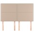 Cabeceros 4 unidades cuero sintético capuchino 72x5x78/88
