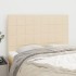 Cabeceros 4 unidades tela color crema 72x5x78/88