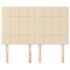 Cabeceros 4 unidades tela color crema 72x5x78/88