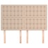 Cabeceros 4 unidades cuero sintético capuchino 72x5x78/88