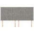 Cabeceros 4 unidades de terciopelo gris claro 90x5x78/88