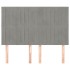 Cabeceros 4 unidades terciopelo gris claro 72x5x78/88