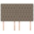 Cabeceros 4 unidades tela gris taupe 72x7x78/88