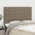 Cabeceros 4 unidades tela gris taupe 72x5x78/88